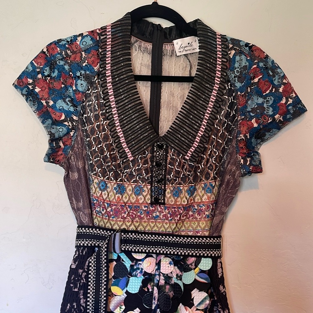 Byron Lars Anthropologie “Beguile” pencil dress. Size 4 Petite